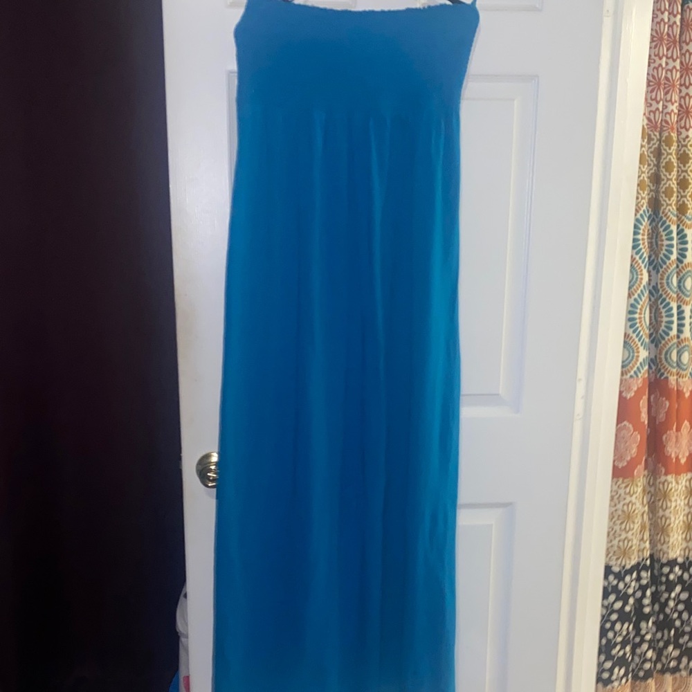 Old Navy Strapless Dress in Blue